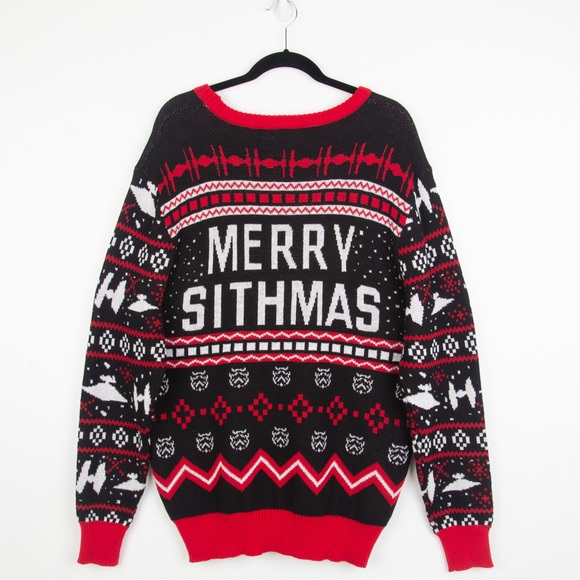 Lucas Film Marry Sithmas Ugly Star Wars Holiday Sweater - Picture 9 of 11